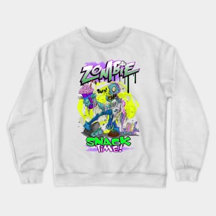 Zombie snack time Crewneck Sweatshirt